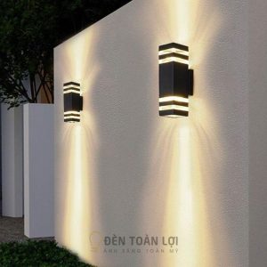 Đèn vách ngoài trời hiện đại hình hộp chữ nhật