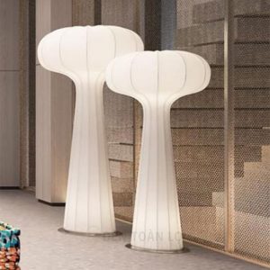 Đèn vải nấm mây nghệ thuật để sàn trang trí phòng khách