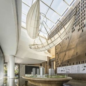 Đèn vải nghệ thuật thuyền trăng gia công theo yêu cầu2