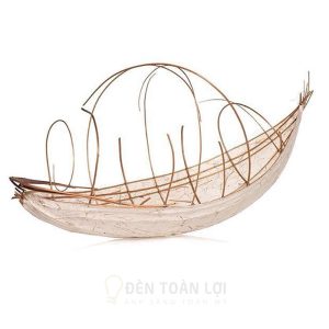 Đèn vải nghệ thuật thuyền trăng gia công theo yêu cầu2