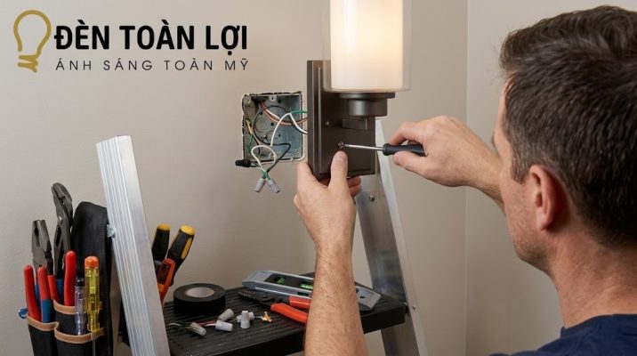 Cách lắp đặt đèn vách