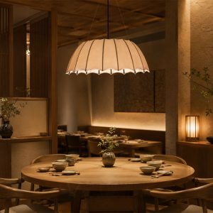 Đèn thả vải trang trí bàn ăn nhà hàng, sảnh tiệc, showroom