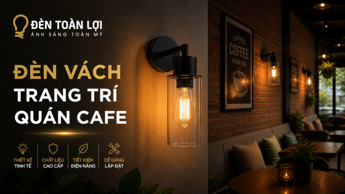 Đèn vách trang trí quán cafe