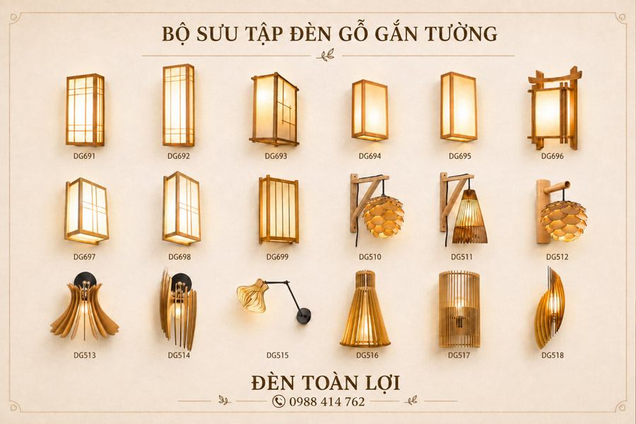Bộ-sưu-tập-đèn-gỗ-gắn-tường