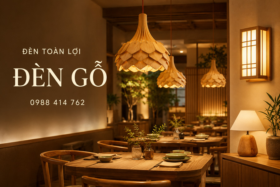 Đèn Gỗ Cho Nhà Hàng