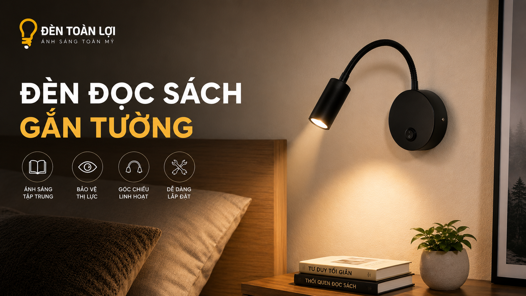 Đèn đọc sách gắn tường Đèn đọc sách gắn tường