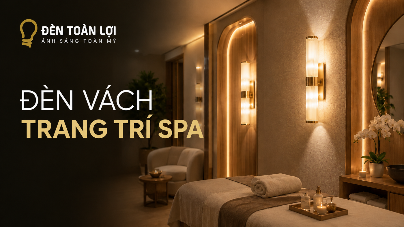 Đèn vách trang trí spa