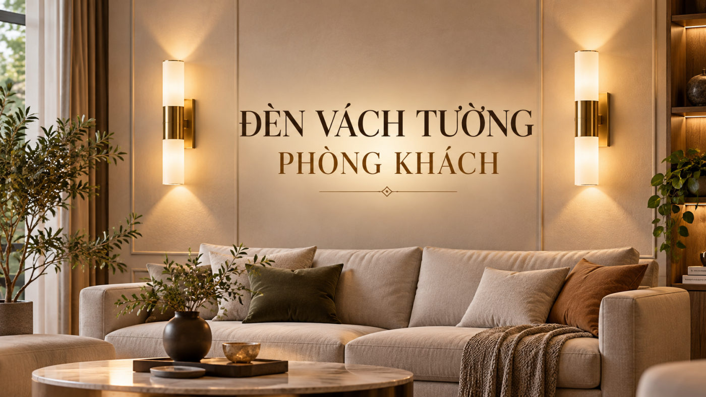 Đèn vách tường phòng khách